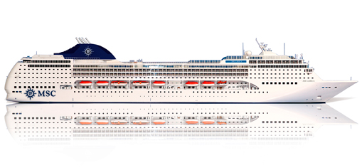 MSC Lirica cruise ship Deck Plan