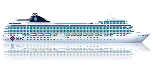 MSC Poesia cruise ship Deck Plan