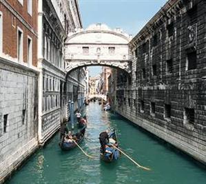 A gondola boat ride